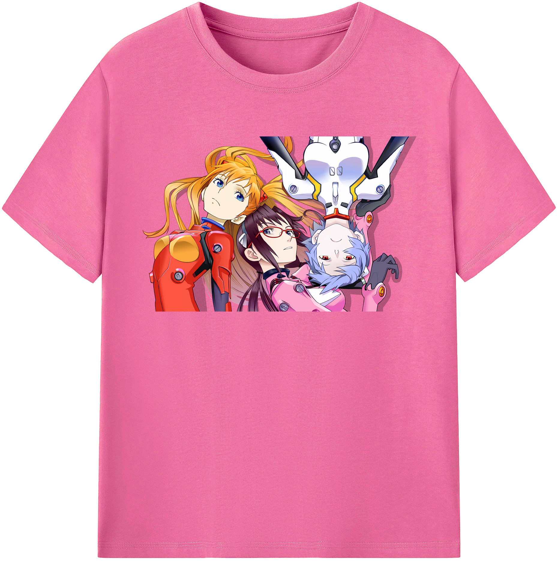（画像用） EVA 新世紀エヴァンゲリオン レディースカジュアルプリントTシャツ（綿100％）
